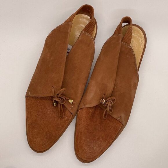 Gianrico Mori  Made In Italy  Flat Loafer Style Sling Back Sandal Mule Shoes 36 - Picture 8 of 10